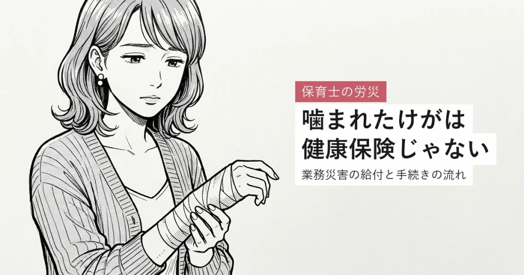 保育士の労災 噛まれたけがは健康保険じゃない